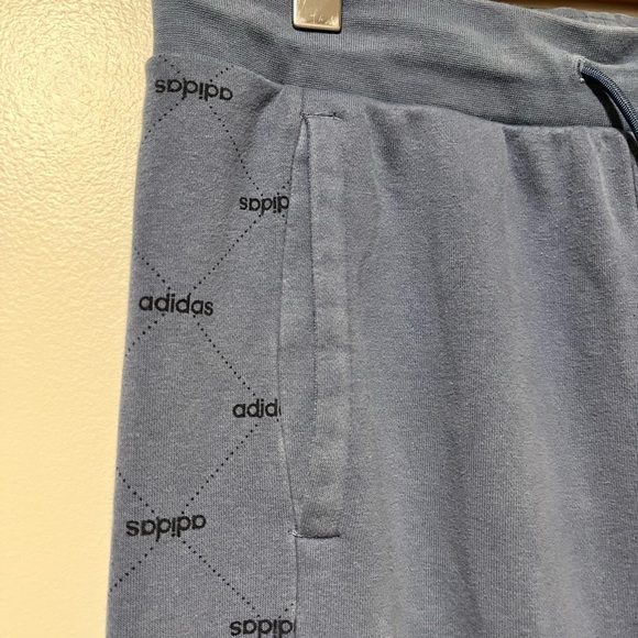 Adidas Men’s Blue Joggers Size Large - Logo Side Stripe, Athletic Fit - Picture 10 of 12
